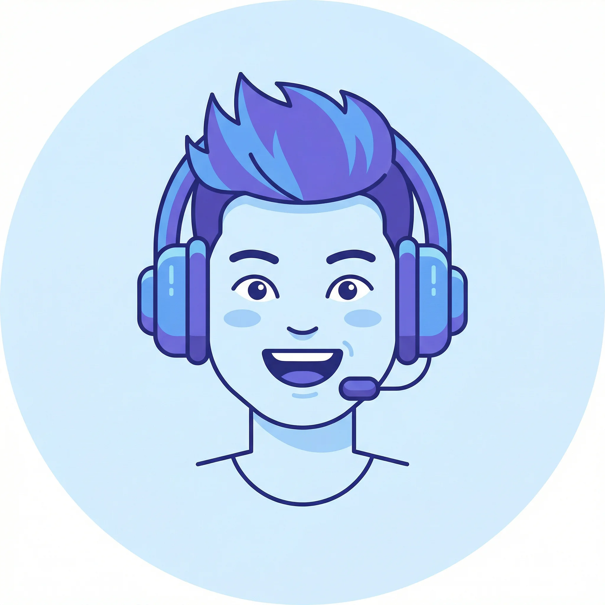 游戏UP主电竞少年头像