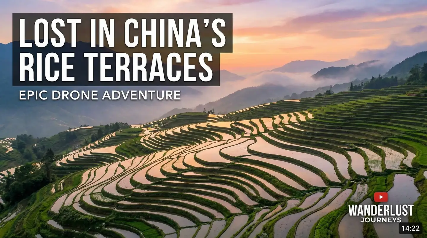 云南梯田航拍 - 茄子视频 旅行区精选